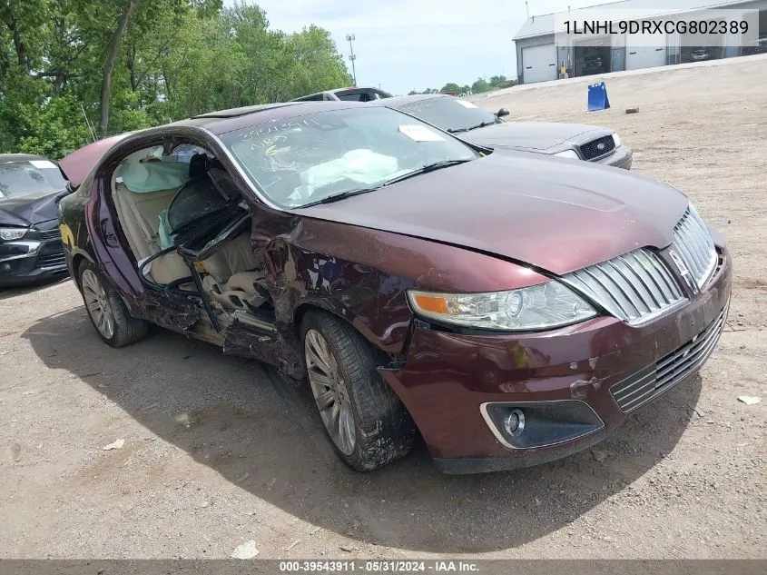 1LNHL9DRXCG802389 2012 Lincoln Mks