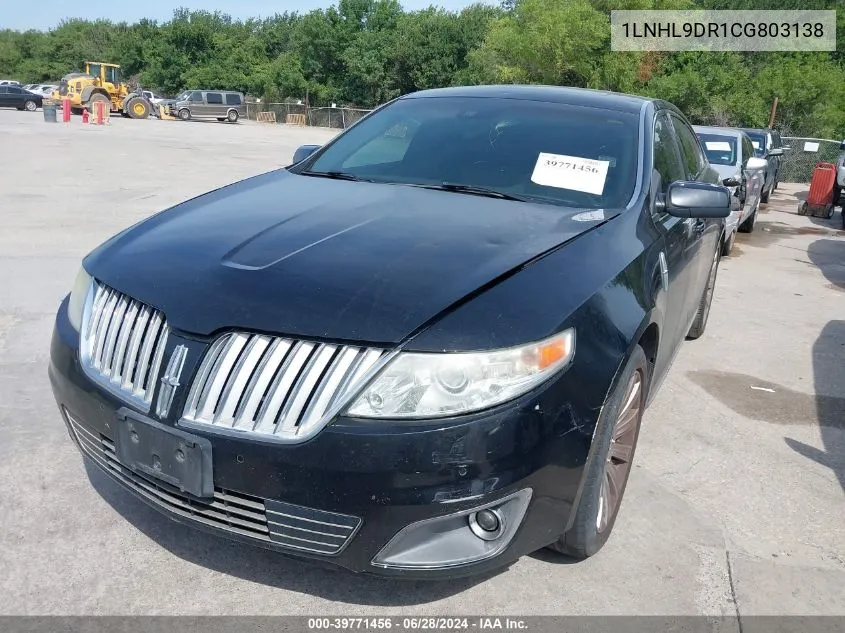 2012 Lincoln Mks VIN: 1LNHL9DR1CG803138 Lot: 39771456