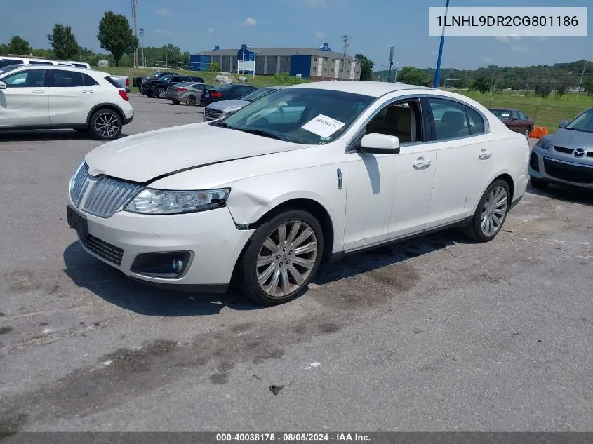 1LNHL9DR2CG801186 2012 Lincoln Mks