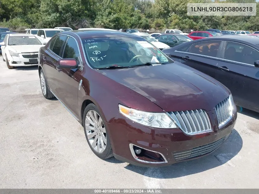 1LNHL9DR3CG806218 2012 Lincoln Mks