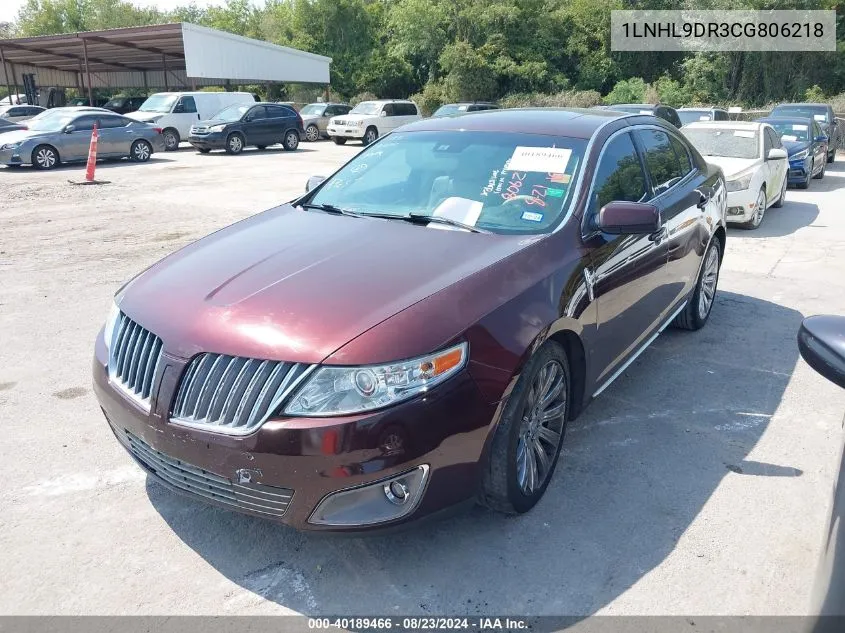 2012 Lincoln Mks VIN: 1LNHL9DR3CG806218 Lot: 40189466