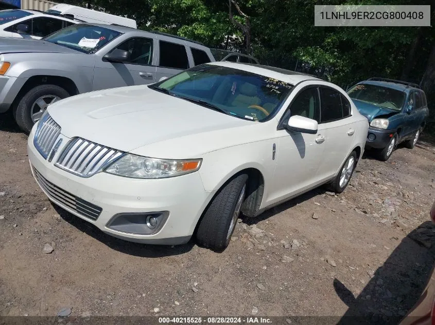 2012 Lincoln Mks VIN: 1LNHL9ER2CG800408 Lot: 40215525