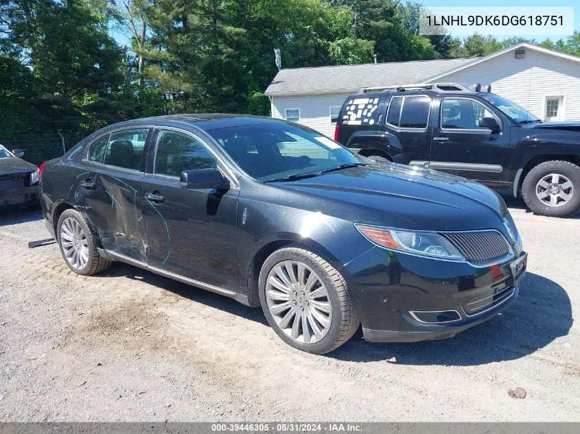 2013 Lincoln Mks VIN: 1LNHL9DK6DG618751 Lot: 39446305