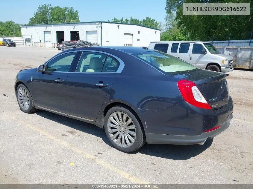 2013 Lincoln Mks VIN: 1LNHL9EK9DG616622 Lot: 39469921