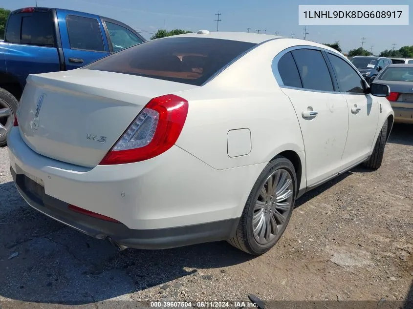 2013 Lincoln Mks VIN: 1LNHL9DK8DG608917 Lot: 39607504