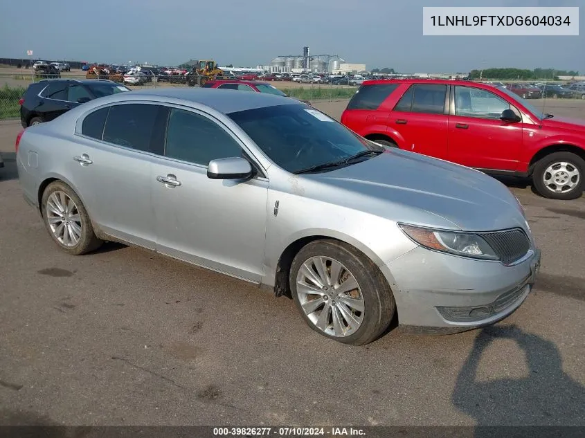 1LNHL9FTXDG604034 2013 Lincoln Mks Ecoboost