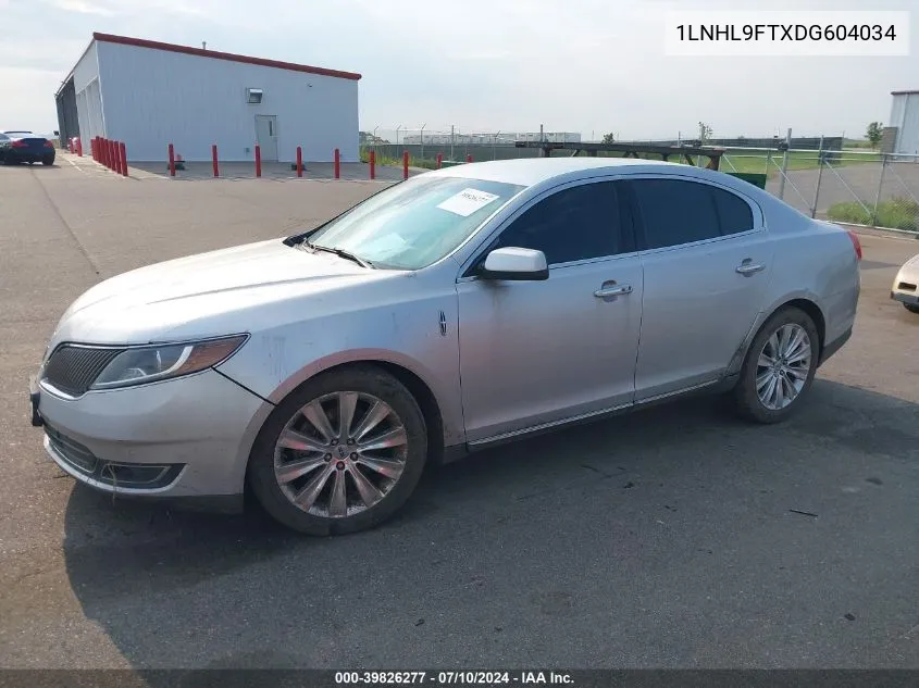 2013 Lincoln Mks Ecoboost VIN: 1LNHL9FTXDG604034 Lot: 39826277