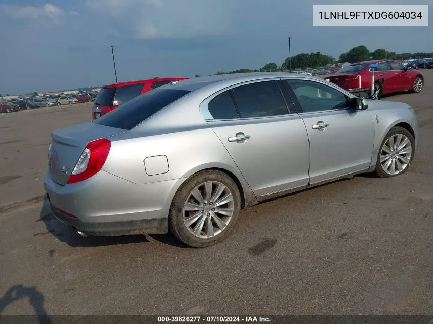 1LNHL9FTXDG604034 2013 Lincoln Mks Ecoboost