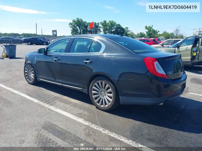 2013 Lincoln Mks VIN: 1LNHL9EK7DG604419 Lot: 39836381