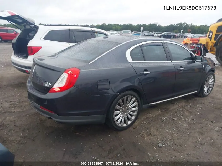 2013 Lincoln Mks VIN: 1LNHL9EK8DG617678 Lot: 39851867