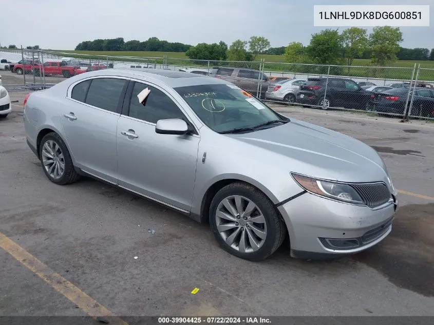 1LNHL9DK8DG600851 2013 Lincoln Mks