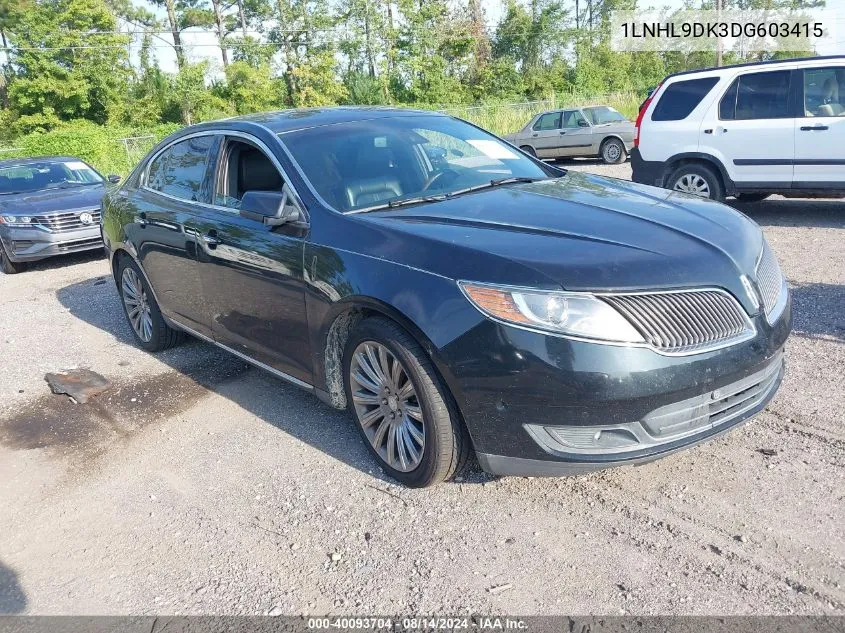 2013 Lincoln Mks VIN: 1LNHL9DK3DG603415 Lot: 40093704