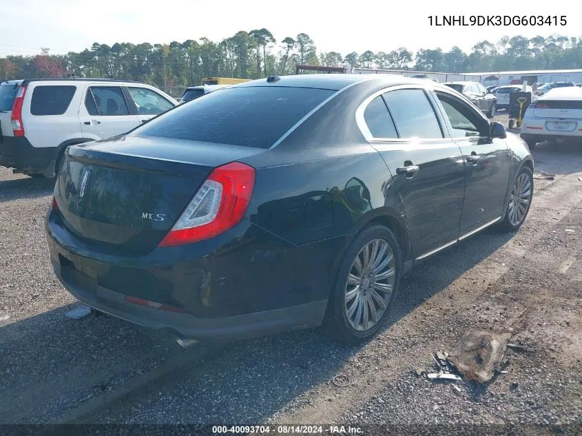 1LNHL9DK3DG603415 2013 Lincoln Mks