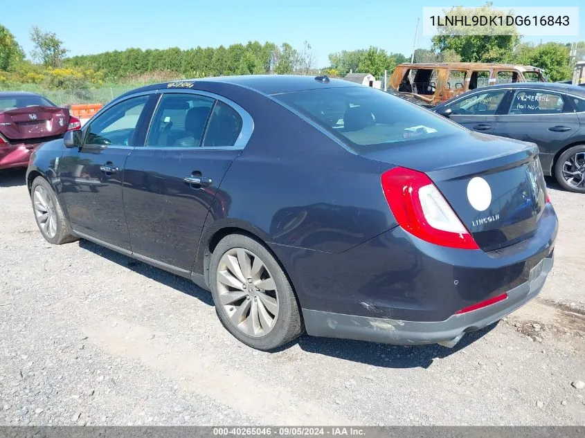 2013 Lincoln Mks VIN: 1LNHL9DK1DG616843 Lot: 40265046