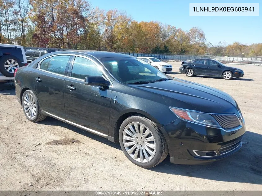 2014 Lincoln Mks VIN: 1LNHL9DK0EG603941 Lot: 37970149