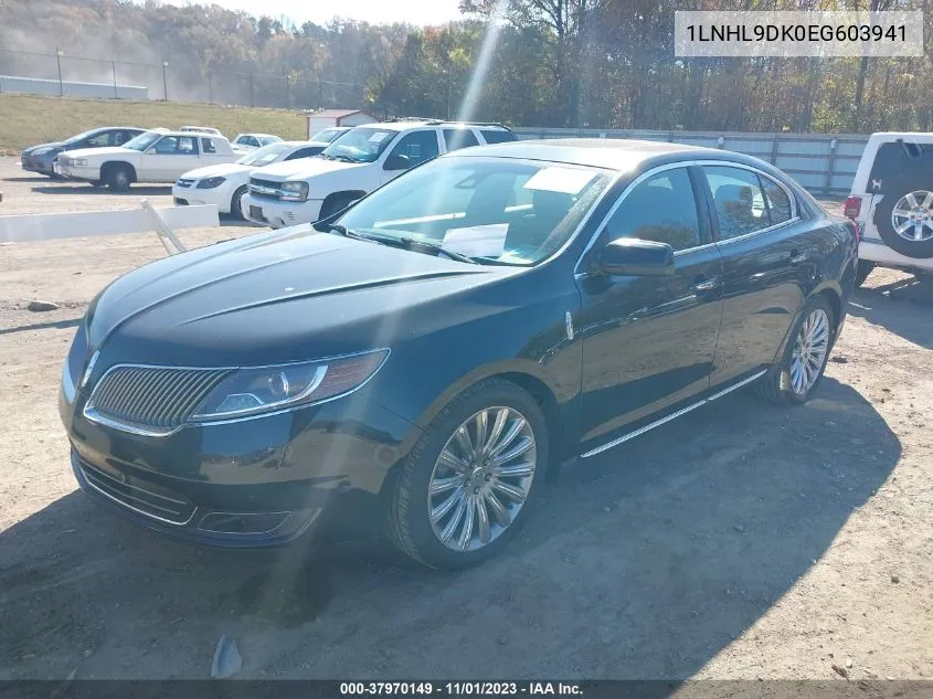 2014 Lincoln Mks VIN: 1LNHL9DK0EG603941 Lot: 37970149