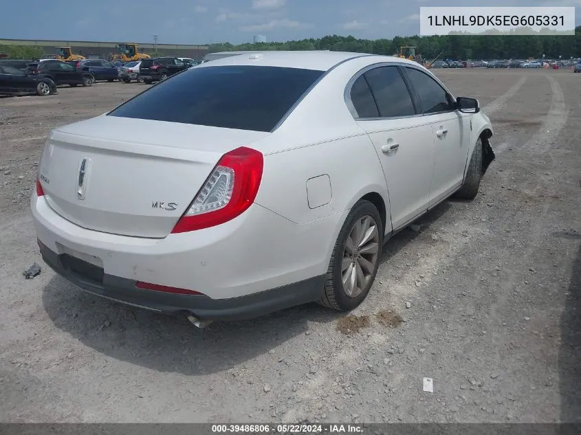 2014 Lincoln Mks VIN: 1LNHL9DK5EG605331 Lot: 39486806