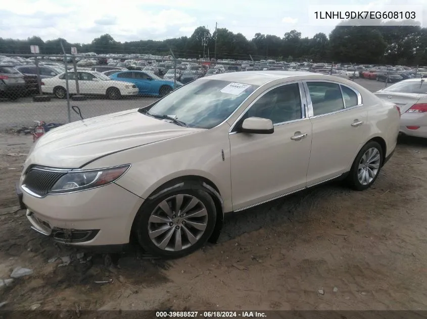 2014 Lincoln Mks VIN: 1LNHL9DK7EG608103 Lot: 39688527