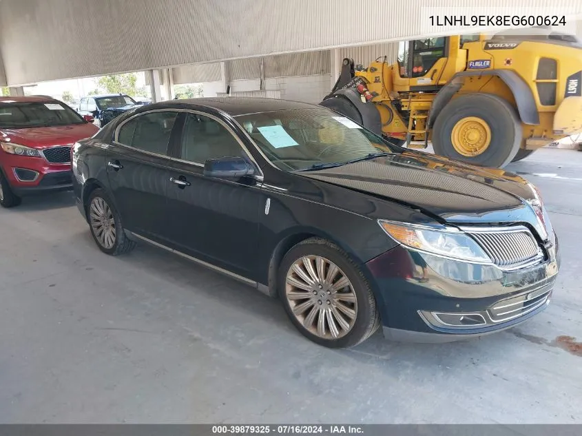 1LNHL9EK8EG600624 2014 Lincoln Mks