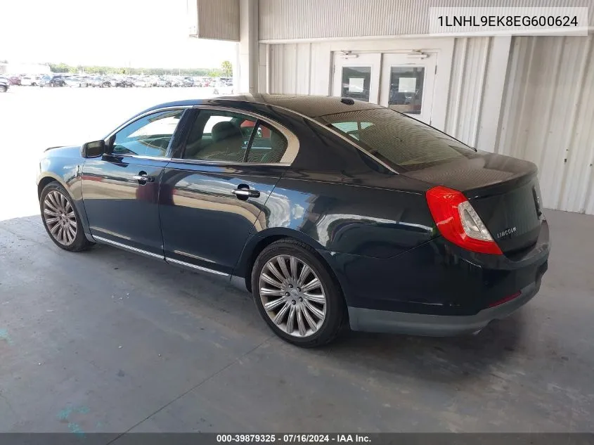 1LNHL9EK8EG600624 2014 Lincoln Mks