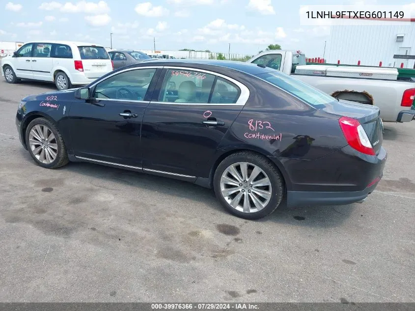 1LNHL9FTXEG601149 2014 Lincoln Mks Ecoboost