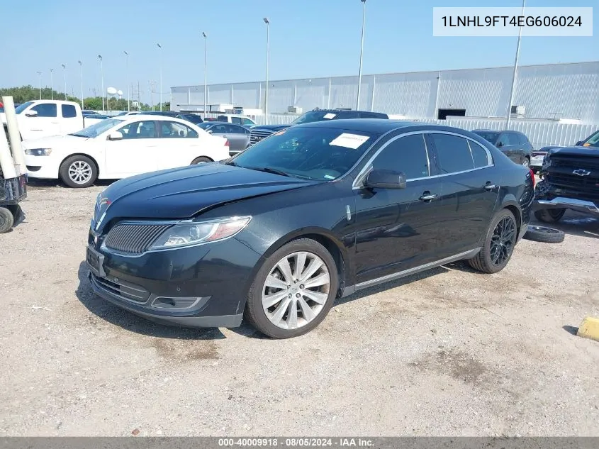 2014 Lincoln Mks Ecoboost VIN: 1LNHL9FT4EG606024 Lot: 40009918