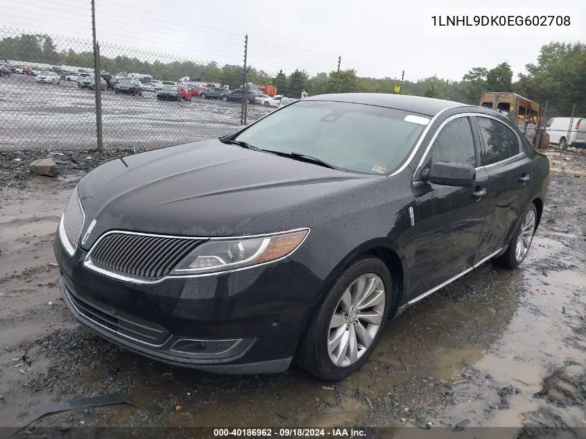 2014 Lincoln Mks VIN: 1LNHL9DK0EG602708 Lot: 40186962