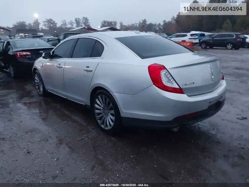 1LNHL9EK4EG604394 2014 Lincoln Mks