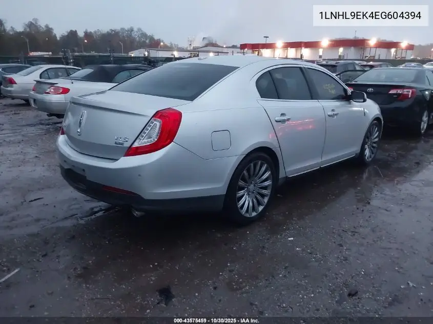 1LNHL9EK4EG604394 2014 Lincoln Mks