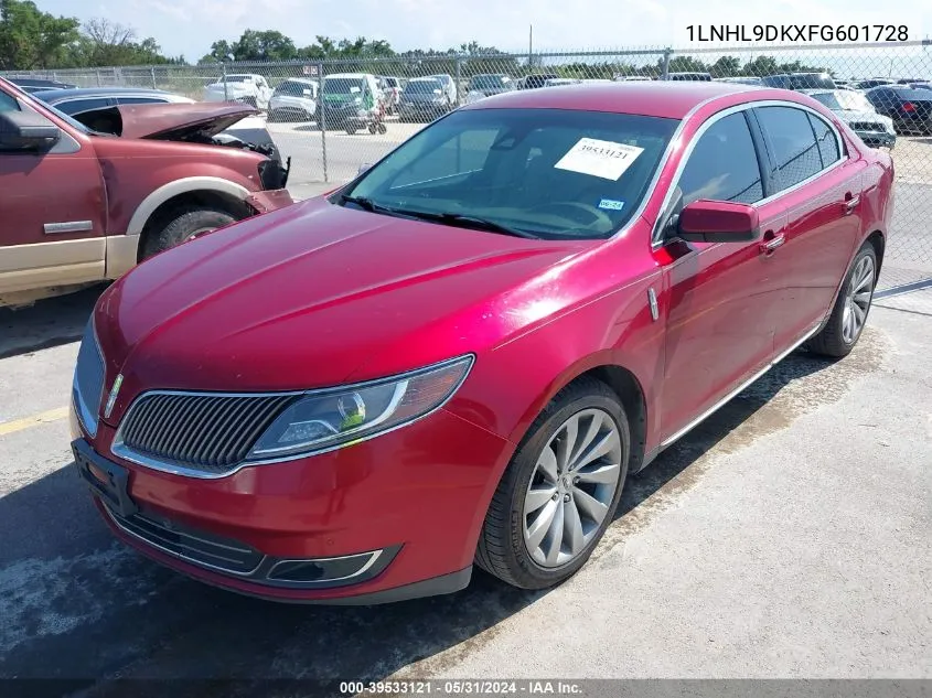 2015 Lincoln Mks VIN: 1LNHL9DKXFG601728 Lot: 39533121