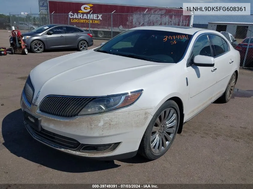 2015 Lincoln Mks VIN: 1LNHL9DK5FG608361 Lot: 39749391