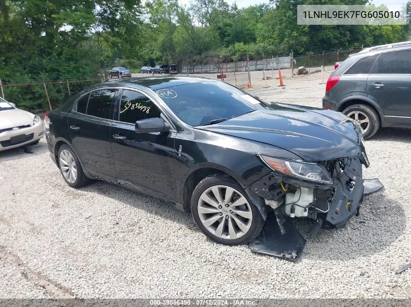 2015 Lincoln Mks VIN: 1LNHL9EK7FG605010 Lot: 39856498