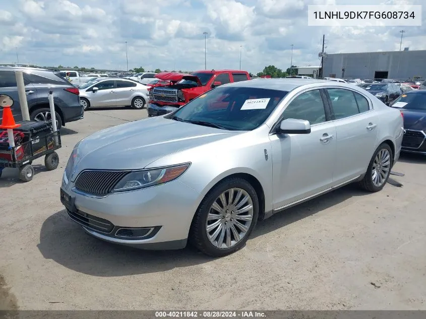 2015 Lincoln Mks VIN: 1LNHL9DK7FG608734 Lot: 40211842