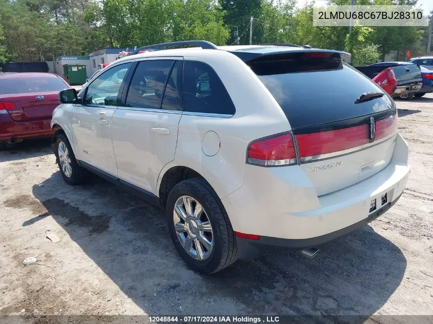 2LMDU68C67BJ28310 2007 Lincoln Mkx