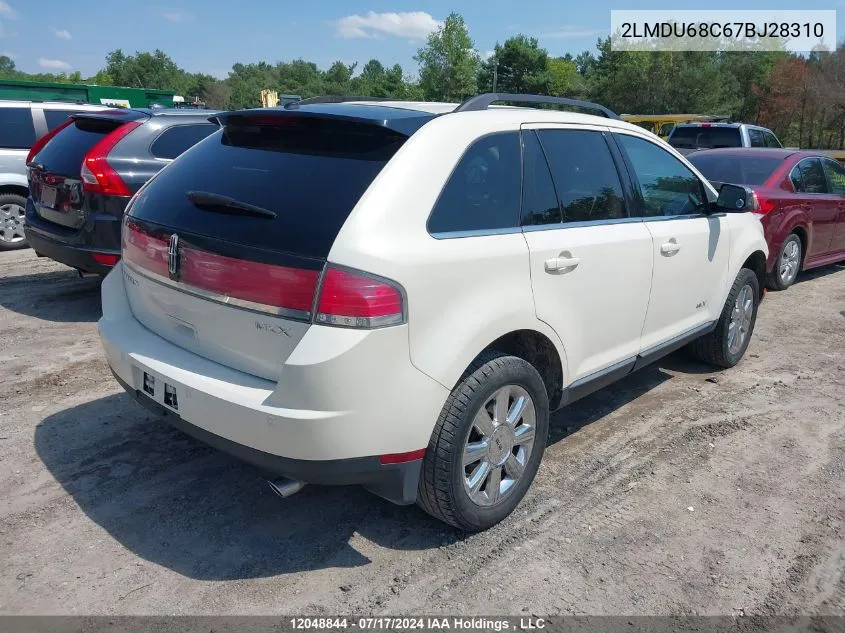 2LMDU68C67BJ28310 2007 Lincoln Mkx