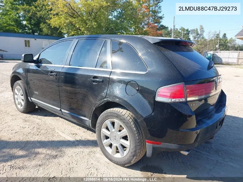 2007 Lincoln Mkx VIN: 2LMDU88C47BJ29273 Lot: 12099514