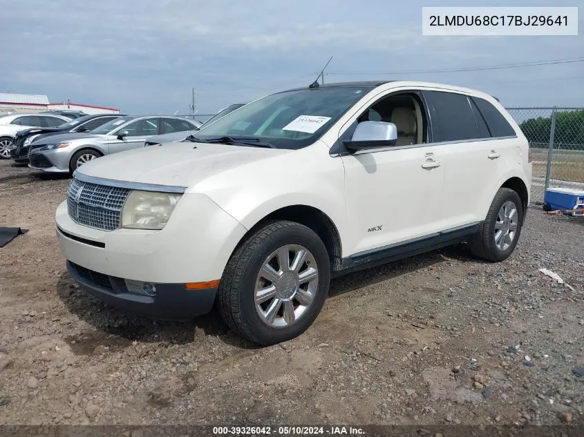 2007 Lincoln Mkx VIN: 2LMDU68C17BJ29641 Lot: 39326042