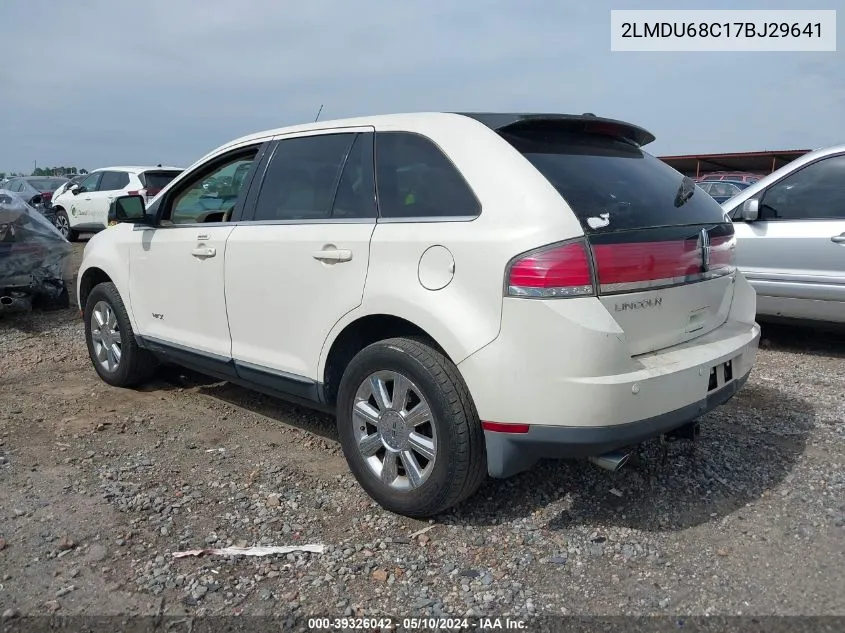 2007 Lincoln Mkx VIN: 2LMDU68C17BJ29641 Lot: 39326042