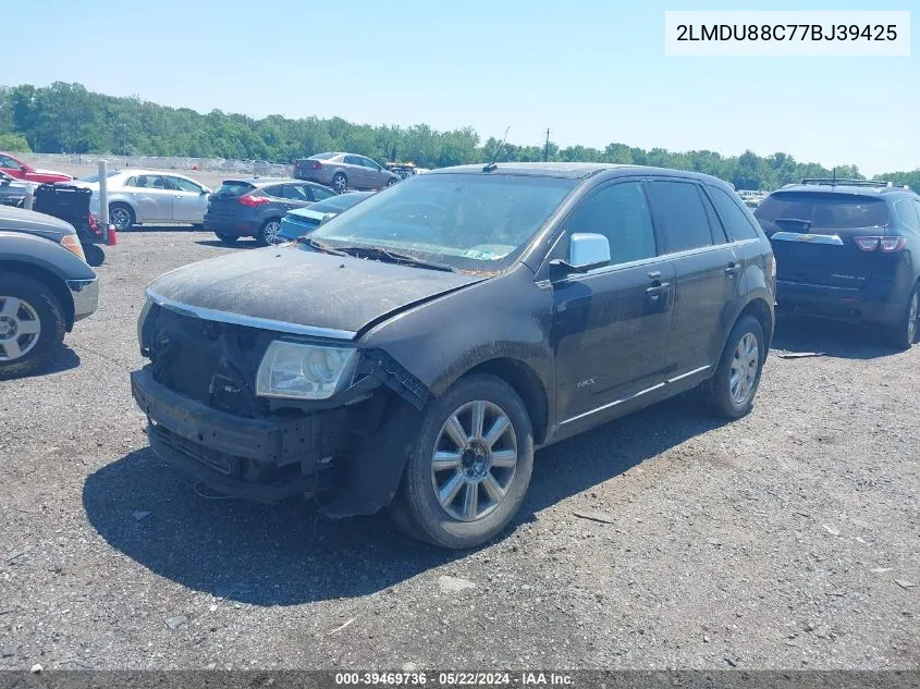 2007 Lincoln Mkx VIN: 2LMDU88C77BJ39425 Lot: 39469736