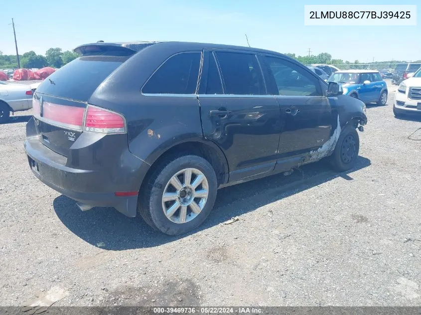 2007 Lincoln Mkx VIN: 2LMDU88C77BJ39425 Lot: 39469736