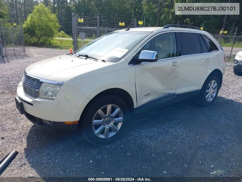 2007 Lincoln Mkx VIN: 2LMDU88C27BJ30101 Lot: 39505981