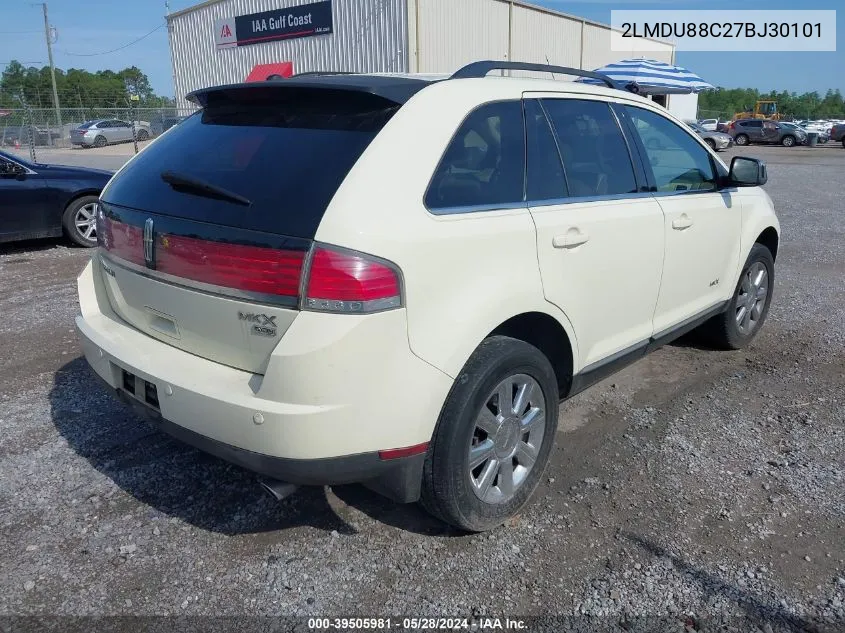 2007 Lincoln Mkx VIN: 2LMDU88C27BJ30101 Lot: 39505981