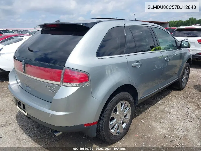 2LMDU88C57BJ12840 2007 Lincoln Mkx