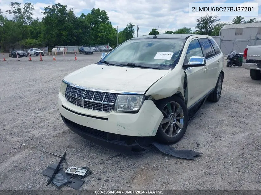 2007 Lincoln Mkx VIN: 2LMDU68C27BJ37201 Lot: 39584644