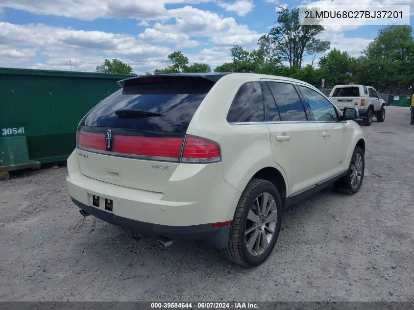 2007 Lincoln Mkx VIN: 2LMDU68C27BJ37201 Lot: 39584644