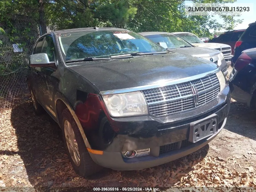 2007 Lincoln Mkx VIN: 2LMDU88C67BJ15293 Lot: 39635516