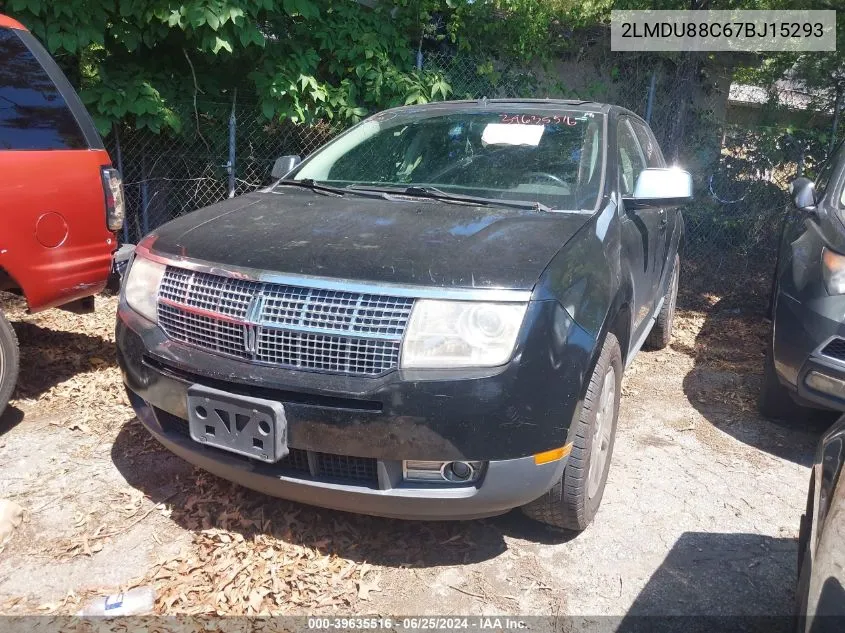 2007 Lincoln Mkx VIN: 2LMDU88C67BJ15293 Lot: 39635516