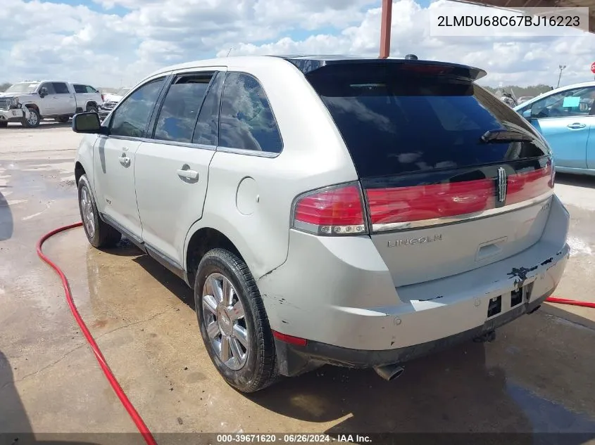 2LMDU68C67BJ16223 2007 Lincoln Mkx