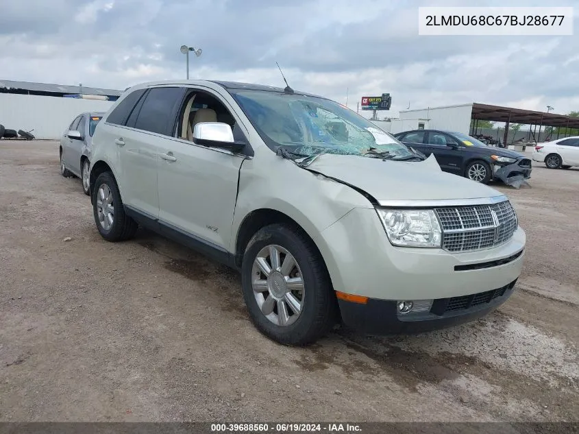 2007 Lincoln Mkx VIN: 2LMDU68C67BJ28677 Lot: 39688560