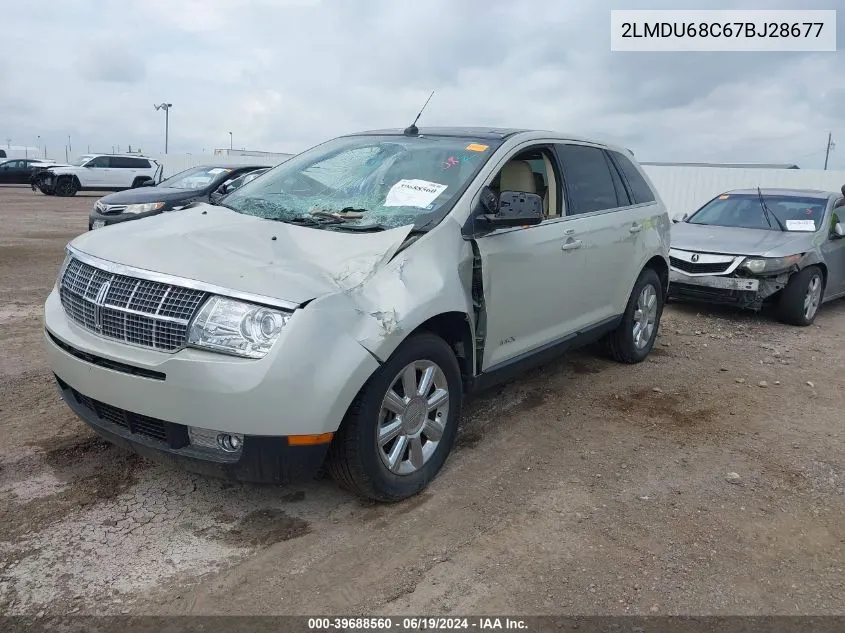 2007 Lincoln Mkx VIN: 2LMDU68C67BJ28677 Lot: 39688560